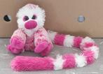 knuffel roos/wit aapje, Kinderen en Baby's, Speelgoed | Knuffels en Pluche, Ophalen of Verzenden, Zo goed als nieuw, Overige typen