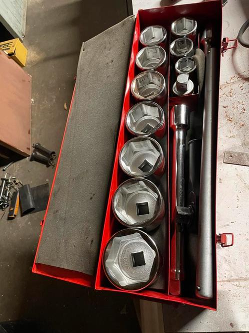 Doppenset 1’ doppen 36 tot 80mm, Auto diversen, Autogereedschap, Nieuw, Ophalen