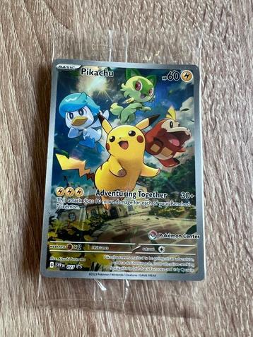 Pokémon Center kaart Pikachu  beschikbaar voor biedingen