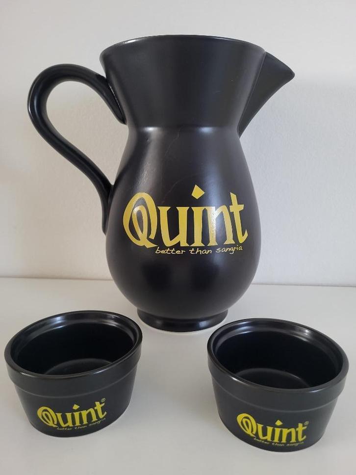 sangria karaf kan quint serveerkan 2L karaf + 2 apero potjes, Huis en Inrichting, Keuken | Keukenbenodigdheden, Nieuw, Ophalen of Verzenden