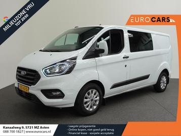 Ford Transit Custom L2H1 Automaat Dubbele cabine Trend Navi, Auto's, Stof, Euro 6, 4 cilinders, Startonderbreker