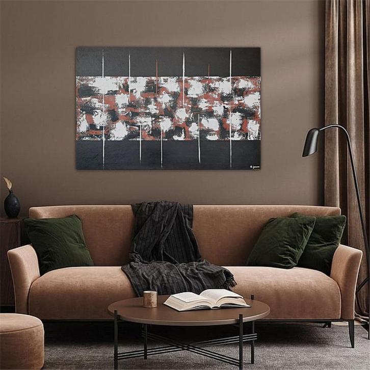 Groot hedendaags schilderij past in elke stijl, Antiek en Kunst, Kunst | Schilderijen | Modern, Ophalen