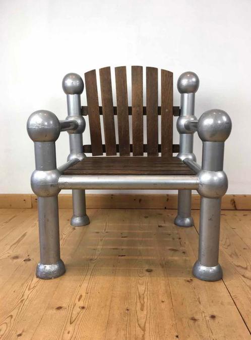 1950s Grote Atomium stijl Statement Stoel, Antiek en Kunst, Antiek | Meubels | Stoelen en Sofa's, Ophalen