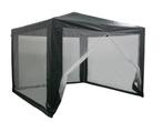 Vrijstaande tent - Receptietent - Prieel - 3x3m - 9 m² groen, Tuin en Terras, Partytenten, Nieuw, 2 meter of meer, Minder dan 5 meter