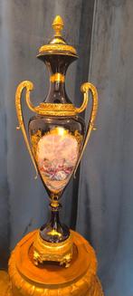 ACF SEVRES porselein met bronze  vaas h 65 cm, Antiek en Kunst, Ophalen