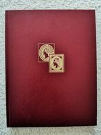 album de timbres marron/rouge (16 pages blanches), Album de collection, Enlèvement ou Envoi