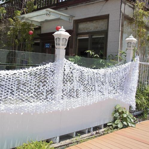 Filet camouflage voile d'ombrage blanc 6*3M, Jardin & Terrasse, Décoration murale de jardin, Neuf, Envoi