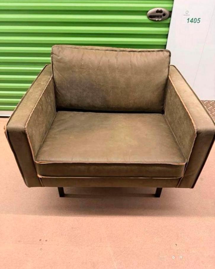 Groene Rodeo Stoel - Comfortabel en Stijlvol!, Huis en Inrichting, Fauteuils, Zo goed als nieuw, 100 tot 125 cm, 75 tot 100 cm