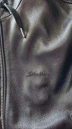 BLOUSON CUIR NOIR SCHOTT AVC CAPUCHE  neuve, Ophalen, Maat 52/54 (L), Zwart, Nieuw