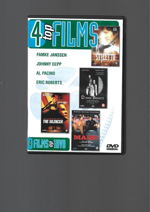 Vier top films, CD & DVD, DVD | Thrillers & Policiers, Utilisé, Envoi