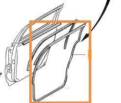 Volvo Rubber portier op deur v70 XC70 rechts achter  V70 P26, Autos : Pièces & Accessoires, Autres pièces automobiles, Neuf, Enlèvement ou Envoi