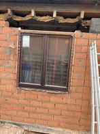 Houten raam gratis, Doe-het-zelf en Bouw, Ophalen, Gevelraam of Ruit, Gebruikt, 120 tot 160 cm