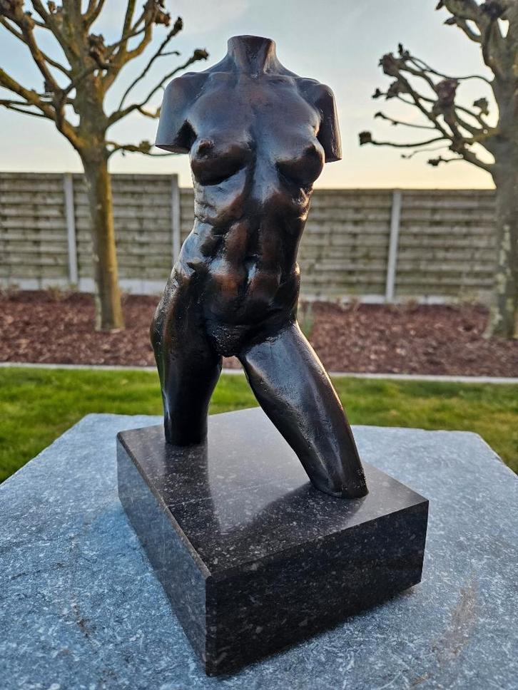 Duriez Irénée staand naakt brons zeer l. prijs! ook gevraagd, Antiquités & Art, Art | Sculptures & Bois, Enlèvement ou Envoi