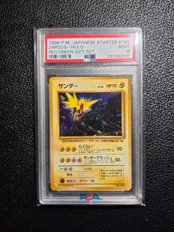 zapdos holo swirl gift set japanese mint psa 9 pokémon beschikbaar voor biedingen