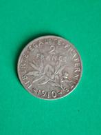 1910 France 2 francs en argent, Envoi, France, Monnaie en vrac, Argent