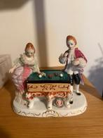 Vintage porseleinen beeld, biljart Thema. Gestempeld Japan?, Ophalen of Verzenden, Gebruikt, Mens