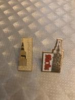 2 Pins rétro de Mons, Collections, Broches, Pins & Badges, Comme neuf, Enlèvement ou Envoi