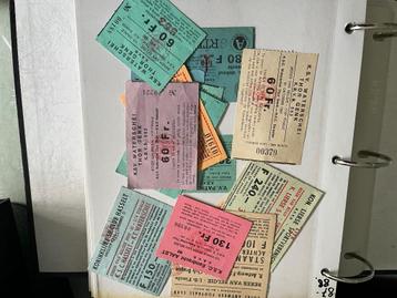 Voetbalticket collectie  beschikbaar voor biedingen