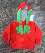 Mt 92 Rode hoodie met rits kikker, Gebruikt, Jongen of Meisje, Trui of Vest, Ophalen of Verzenden