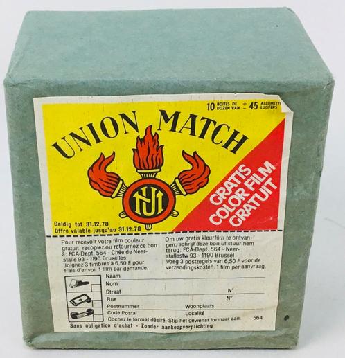 Lot de 10 boîtes d'allumettes vintage UNION MATCH  1978, Collections, Articles de fumeurs, Briquets & Boîtes d'allumettes, Neuf