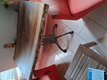 Table haute chène pied forcher, Enlèvement ou Envoi, Comme neuf