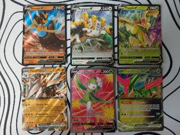 Pokémon V/VMAX/EX kaartenset 6 stuks zeldzaam in goede staat beschikbaar voor biedingen