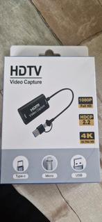 HDMI GAME CAPTURE CARD - HDMI NAAR USB C - 4K - 1080p HD, Computers en Software, Ophalen, Zo goed als nieuw