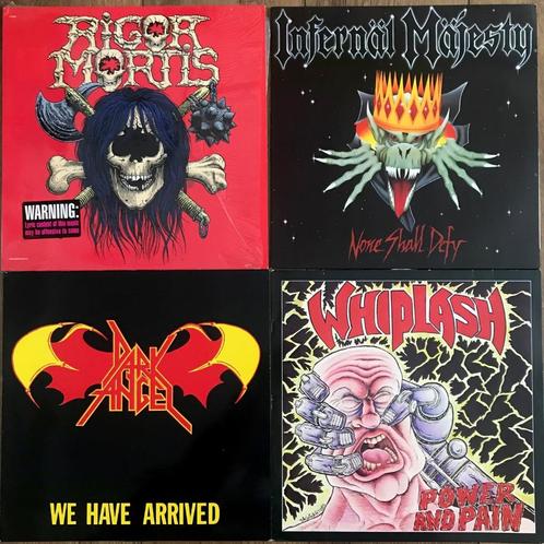 Rigor Mortis, Dark Angel, Infernal Majesty, Whiplash vinyl, Cd's en Dvd's, Vinyl | Hardrock en Metal, Ophalen of Verzenden