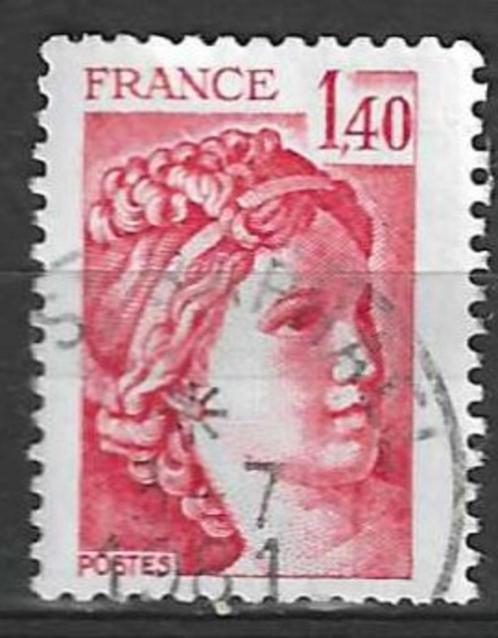 Frankrijk 1980 - Yvert 2102 - Type Sabine - 1,40 F (ST), Postzegels en Munten, Postzegels | Europa | Frankrijk, Gestempeld, Verzenden