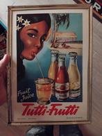 Carton publicitaire Tutti frutti, Comme neuf, Enlèvement ou Envoi