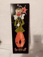 1960/70 pop-art stijl betegelde/keramische wandplaat 46cm, Ophalen of Verzenden