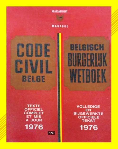 Code civil belge 1976, Livres, Livres d'étude & Cours, Envoi