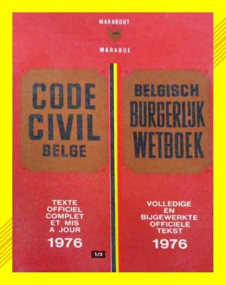 Belgisch Burgerlijk Wetboek 1976 Code Civil Belge, Boeken, Studieboeken en Cursussen, Verzenden