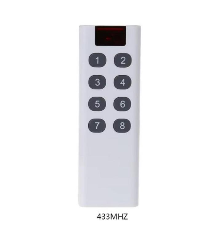 433 MHz Afstandsbediening 8 kanalen Handzender - Universeel, Hobby en Vrije tijd, Elektronica-componenten, Nieuw, Ophalen of Verzenden