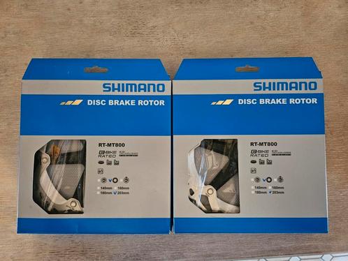 2 X Nieuwe Shimano XT remschijven 203mm RT-MT800, Fietsen en Brommers, Fietsonderdelen, Nieuw, Ophalen of Verzenden