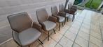Set van eetkamer stoelen, Maison & Meubles, Chaises, Gris, Enlèvement, Cuir, Cinq, Six Chaises ou plus