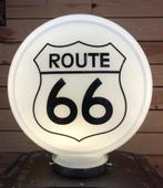Glazen route 66 benzinepomp globe ook BP Shell Texaco mobil, Ophalen of Verzenden, Zo goed als nieuw, Lichtbak of (neon) lamp