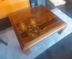 Vintage De Nisco design salontafel hout messing keramiek, Huis en Inrichting, Tafels | Salontafels, Ophalen