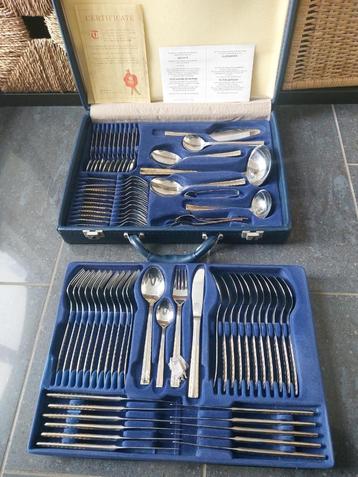 Ménagère complète plaqué or - valise service SBS solingen, Enlèvement ou Envoi