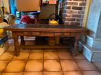 Stevige salontafel met 2 schuifjes, Antiek en Kunst, Ophalen
