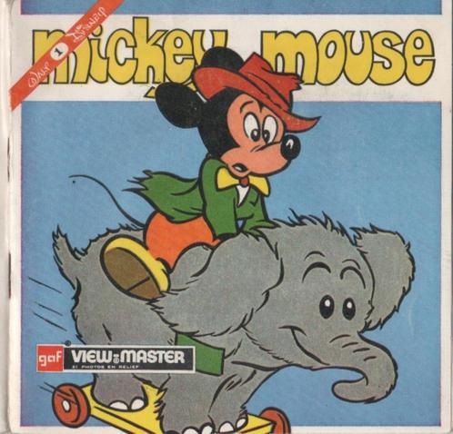 View-master Mickey Mouse B 528 Livret FR, Antiquités & Art, Antiquités | Jouets, Enlèvement ou Envoi