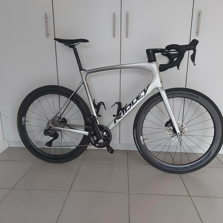 Ridley Fenix Slic L /Di2 ultegra12speed + gps garmin 1030, Fietsen en Brommers, Fietsen | Racefietsen, Zo goed als nieuw, Carbon