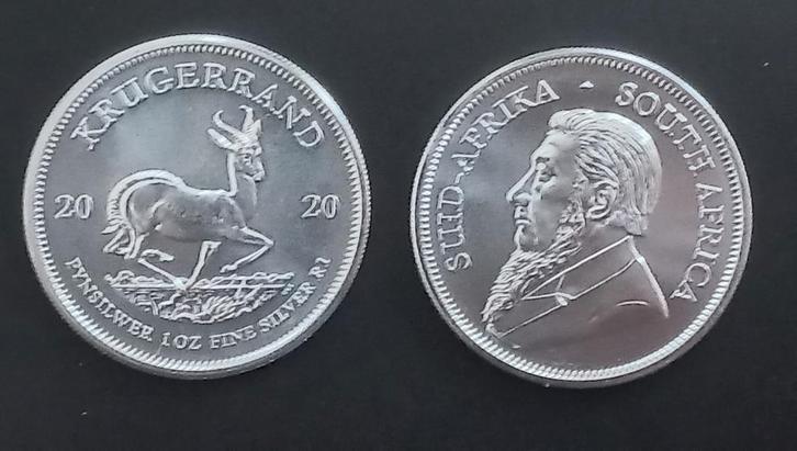 Zuid-Afrika Krugerrand (tube 25x1oz) 2020, Postzegels en Munten, Munten | Afrika, Setje, Zuid-Afrika, Zilver, Ophalen of Verzenden