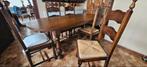 Eiken tafel met 6 stoelen, Antiek en Kunst, Ophalen