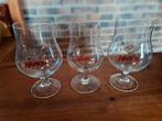 3 bierglazen : HAPKIN - 2 types, Ophalen of Verzenden, Zo goed als nieuw