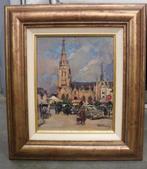 Adrien Wernaers, kermis in de stad, Antiek en Kunst, Kunst | Schilderijen | Klassiek, Ophalen of Verzenden
