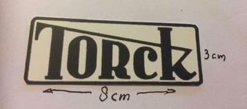 TORCK Trapauto's. TORCK Logo / watertransfer.