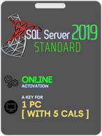 Microsoft SQL Server 2019 Standard met 5 User Cals, Computers en Software, Besturingssoftware, Nieuw, Ophalen of Verzenden, Windows