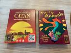 Gezelschapspel 2 x - catan - party animals, Enlèvement ou Envoi, Comme neuf