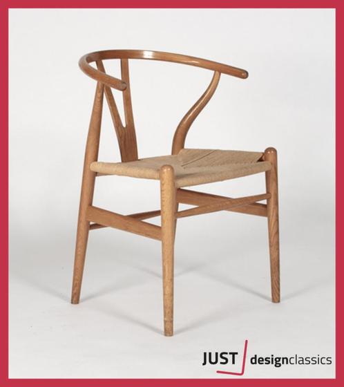 Wishbone Chair CH 24 Hans J. Wegner Carl Hansen (voorraad:6), Huis en Inrichting, Stoelen, Gebruikt, Vijf, Zes of meer stoelen